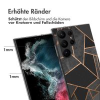 imoshion Design Hülle Samsung Galaxy S23 Ultra - Black Graphic