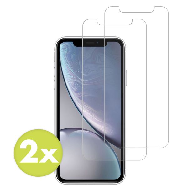 Accezz Screen Protector aus gehärtetem Glas 2-Pack für das iPhone 12 (Pro) / 11 / Xr