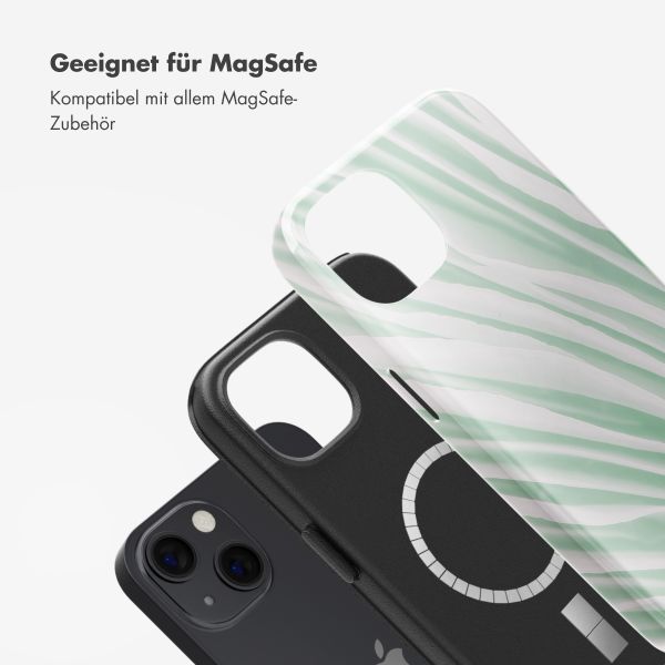 Selencia Vivid Tough Back Cover MagSafe für das iPhone 13 - Nature Grayed Jade