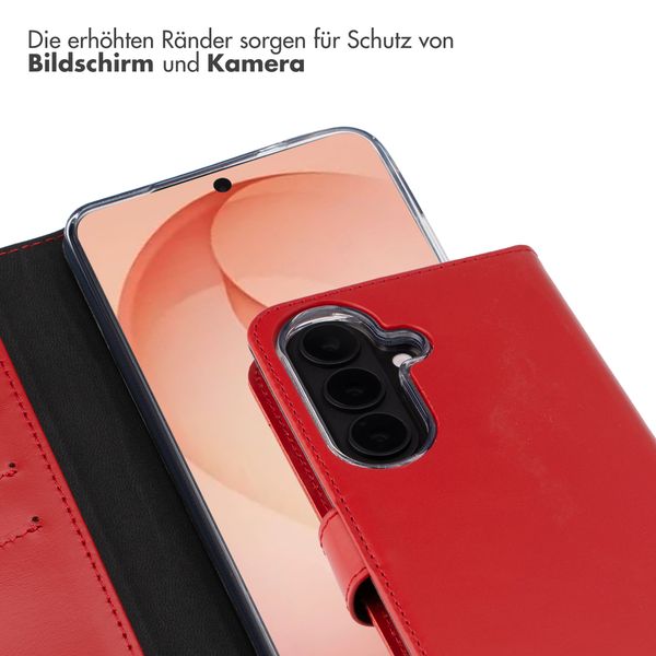 Selencia Echtleder Klapphülle Samsung Galaxy S26 Plus - Rot