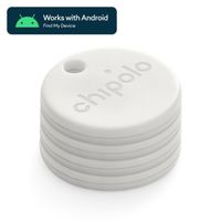 Chipolo ONE Point – Bluetooth-Tracker für Android – 4 Pack – Weiß
