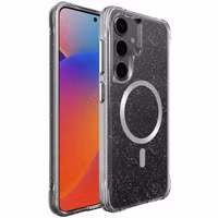 imoshion Klare Glitter Backcover mit MagSafe Samsung Galaxy S25 - Silber