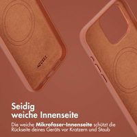 Accezz 2-in-1 Klapphülle aus Leder mit MagSafe für das iPhone 15 Pro Max - Sienna Brown