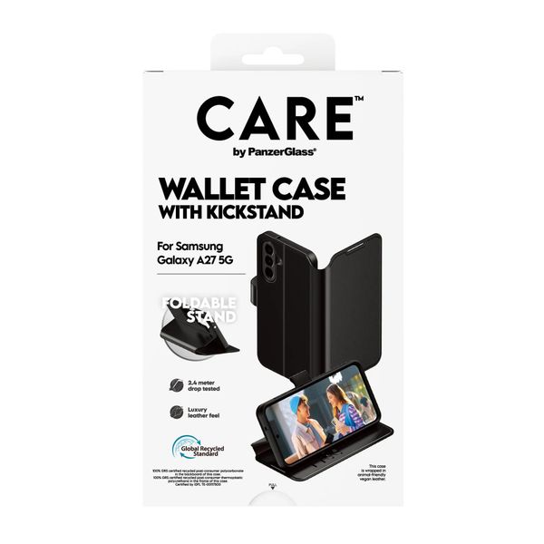 CARE by PanzerGlass Feature Wallet Case w. Kickstand Samsung Galaxy A27 (5G) - Black