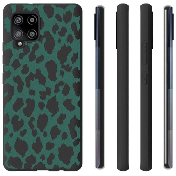 imoshion Design Hülle Samsung Galaxy A42 - Leopard - Grün / Schwarz