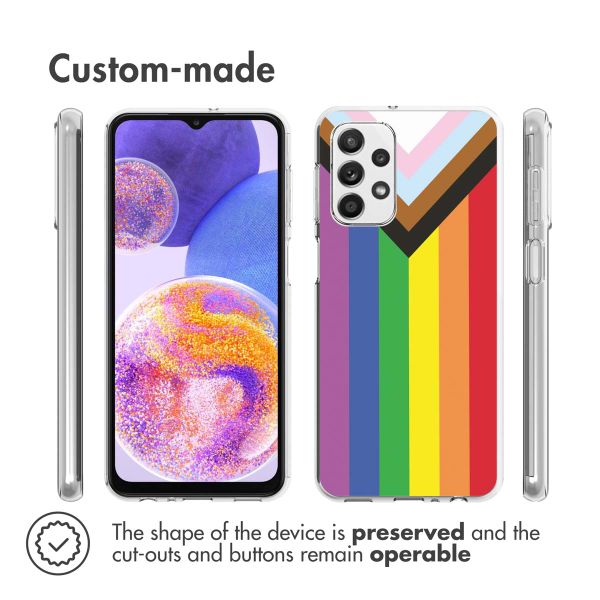 imoshion Design Hülle für das Samsung Galaxy A23 (5G) - Rainbow flag