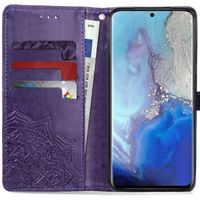 Mandala Klapphülle Violett für das Samsung Galaxy S20