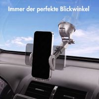 imoshion ﻿ Telefonhalter für das Auto - Verstellbar - Universell - Carbon - Armaturenbrett / Scheibe - Schwarz