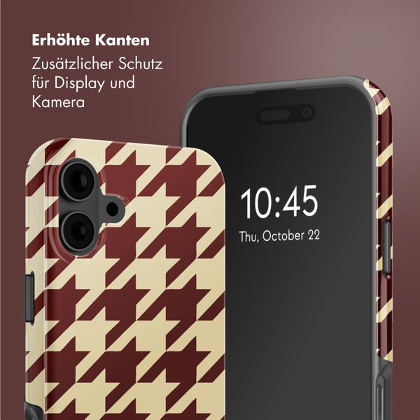 Selencia Vivid Rückabdeckung mit MagSafe Apple iPhone 16 - Pied-de-Poule