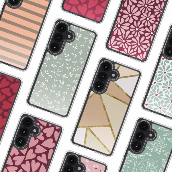 imoshion Design Hülle Samsung Galaxy S26 - Smoke Green Flowers