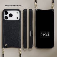 Selencia Nova HandyHülle mit Kordel und Kartenhalter Apple iPhone 17 Pro - Schwarz