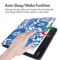 imoshion Design Slim Hard Case Sleepcover mit Stand für das Kobo Sage / Tolino Epos 3 - Flower Tile