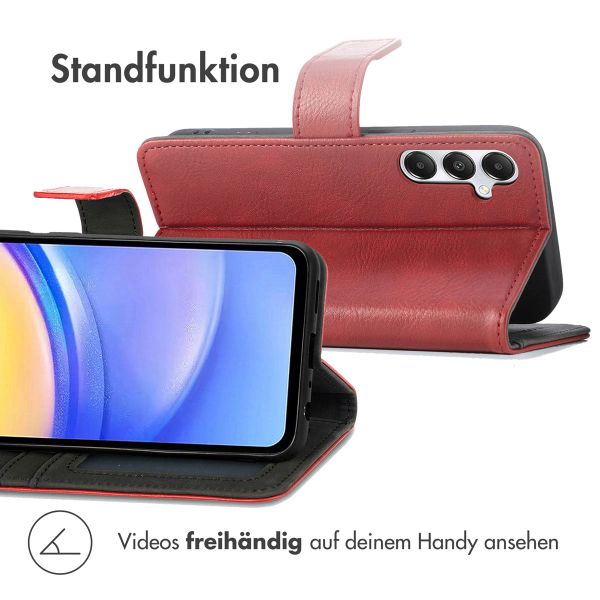 imoshion Luxuriöse Klapphülle Samsung Galaxy A15 (5G/4G) - Rot