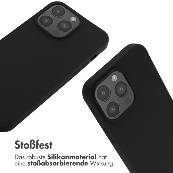 imoshion Silikonhülle mit Band für das iPhone 14 Pro Max - Schwarz