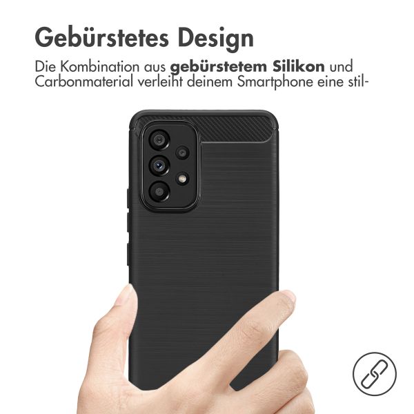 imoshion Brushed Back Cover Samsung Galaxy A53 - Schwarz