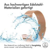 imoshion Mailändische Magnetarmband für das Fitbit Charge 3 / 4 - Größe S - Rose Gold