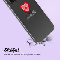 Personalisierte Hülle mit Herz iPhone 11 - Transparent