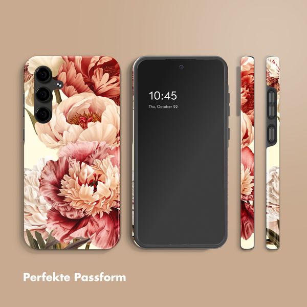 Selencia Vivid Back Cover Samsung Galaxy S24 FE - Vintage Peony