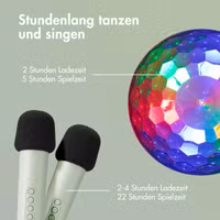 imoshion Sing & Shine Karaoke-Set - Lautsprecher und 2 Mikrofone - Mintgreen