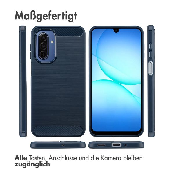 imoshion Brushed Back Cover Samsung Galaxy A17 - Dunkelblau