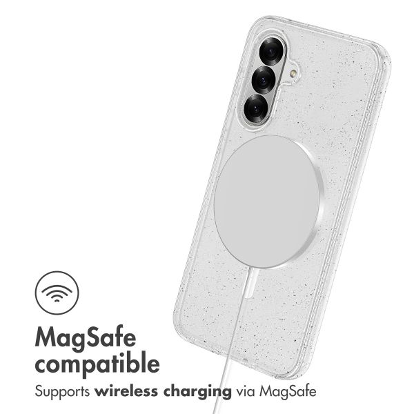 imoshion Sparkle Back Cover mit MagSafe Samsung Galaxy A56 - Glitzer Transparent