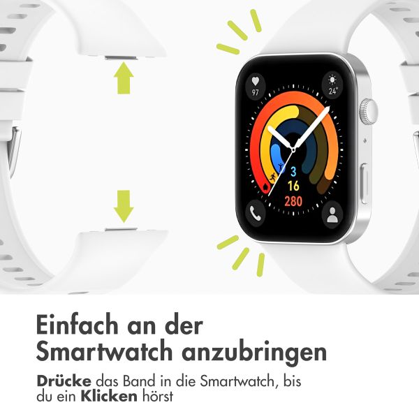 imoshion Silikonband für das  Huawei Watch Fit 3 - Weiß