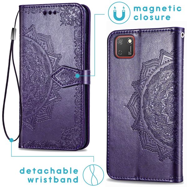 imoshion Mandala Klapphülle Huawei Y5p - Violett