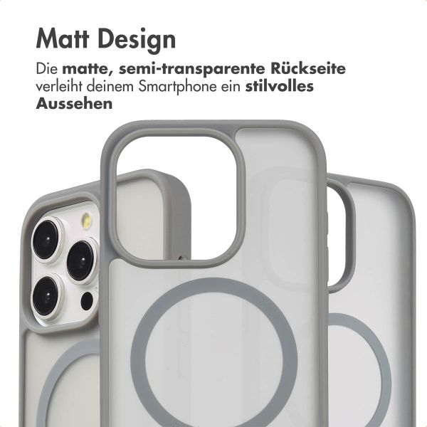 imoshion Color Guard Back Cover mit MagSafe Apple iPhone 15 Pro - Grau