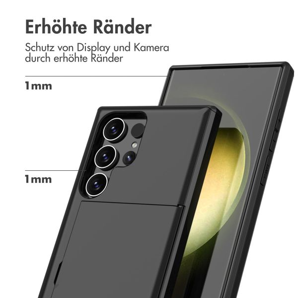 imoshion Backcover mit Kartenfach Samsung Galaxy S24 Ultra - Schwarz