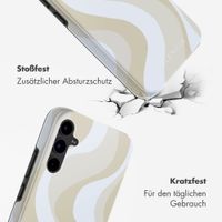 Selencia Vivid Back Cover Samsung Galaxy A34 (5G) - Desert Waves Beige