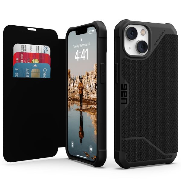 UAG Metropolis Klapphülle für das iPhone 14 - Kevlar Black