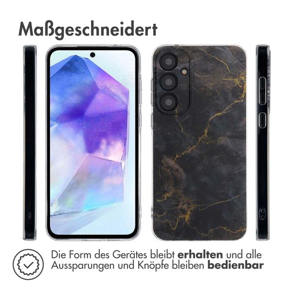 imoshion Design Hülle Samsung Galaxy A55 - Black Marble