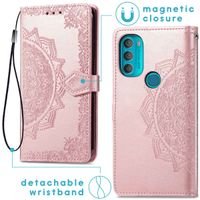 imoshion Mandala Klapphülle für das Motorola Moto G71 -  Rose Gold