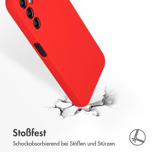 Accezz Liquid Silikoncase Samsung Galaxy A14 (5G) - Rot
