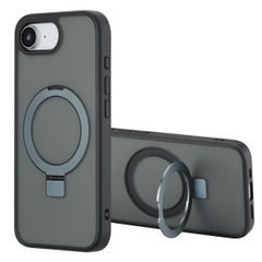 Accezz Ring Stand Backcover mit MagSafe Apple iPhone 16e - Schwarz