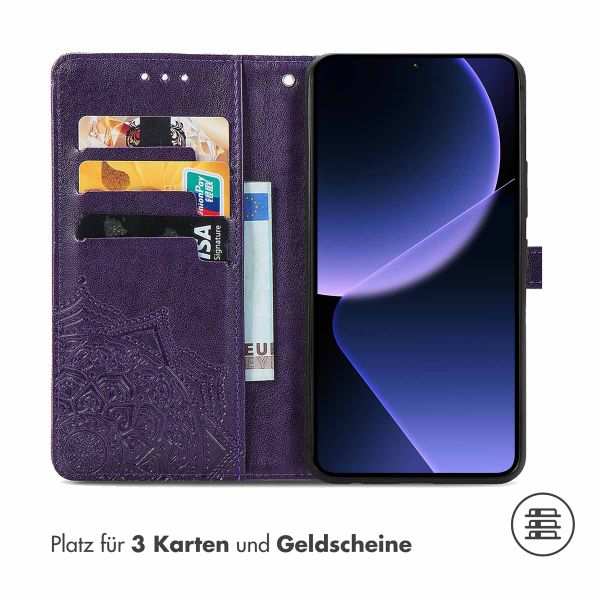 imoshion Mandala Klapphülle für das Xiaomi 13T / 13T Pro - Violett