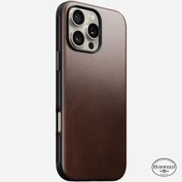 Nomad Modern Horween Leather Case für das iPhone 16 Pro Max - Rustic Brown