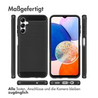 imoshion Brushed Back Cover für das Samsung Galaxy A14 (5G/4G) - Schwarz