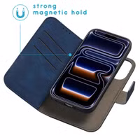 imoshion Entfernbare 2-1 Luxus Klapphülle Apple iPhone 17 Pro - Blau