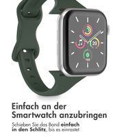 imoshion Slim Silikonarmband für die Apple Watch Series 1-10 / SE / Ultra (2) (44/45/46/49 mm) - Olivgrün