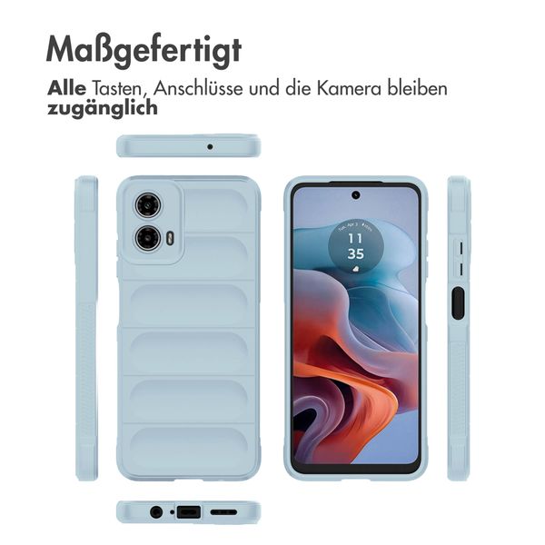 imoshion EasyGrip Back Cover für das Motorola Moto G34 - Hellblau