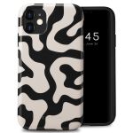 Selencia Vivid Back Cover für das iPhone 11 - Art Wave Black