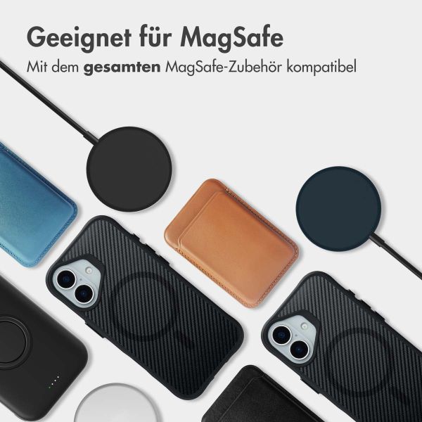 imoshion Rugged Hybrid Carbon Case mit MagSafe Apple iPhone 17 - Schwarz