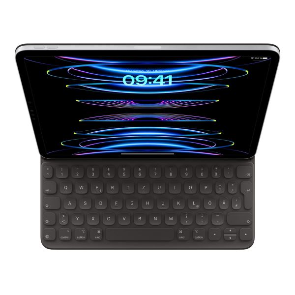 Apple Smart Folio Keyboard für das Apple iPad Air 11 Zoll (2025) M3 / (2024) M2 / iPad Pro 11 (2018/2020/2021/2022) / Air 5 (2022) / Air 4 (2020) - QWERTZ - Schwarz