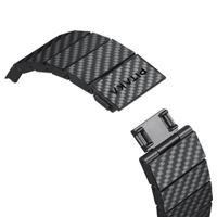 Pitaka Carbonfaser Armband für Apple Watch | 44/45/46/49 mm - Modern Carbon Black
