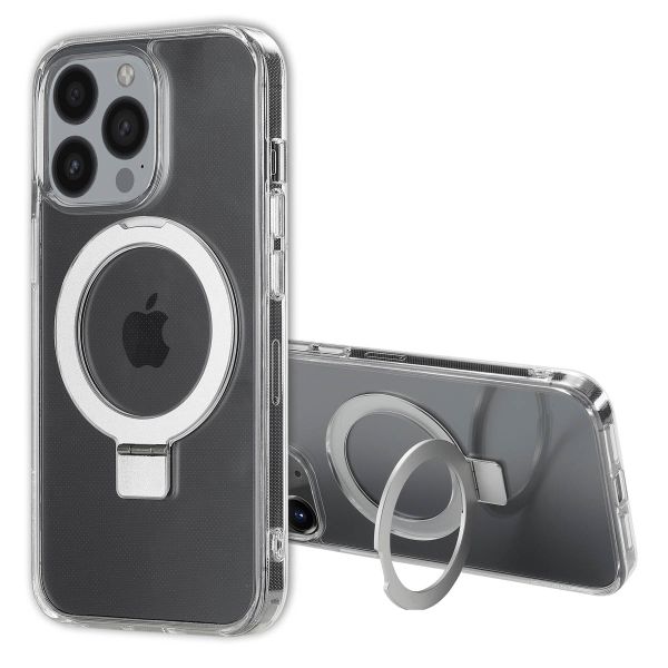 Accezz Ring Stand Backcover mit MagSafe für das iPhone 13 Pro Max - Transparent