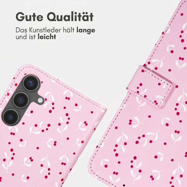 imoshion Design Klapphülle Samsung Galaxy S25 - Blush Berries