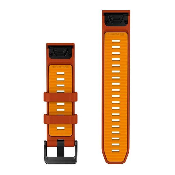 Garmin QuickFit® Silikonarmband -   Garmin QuickFit® 22 mm Anschluss - Autumn Orange / Spark Orange