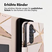 imoshion Design Klapphülle Samsung Galaxy S25 - Beige Graphic