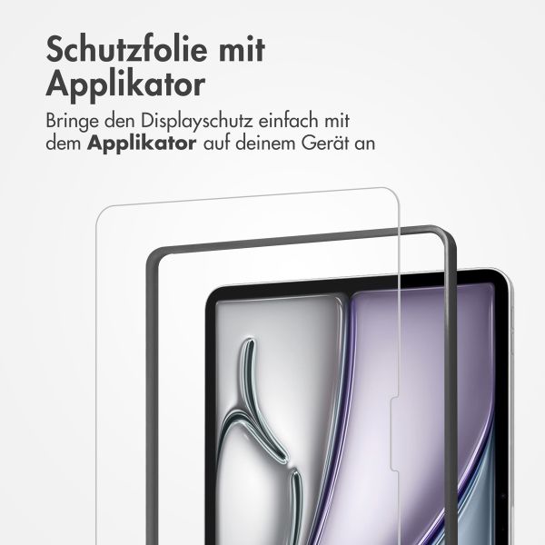 Accezz Schutzfolie aus gehärtetem Glas mit Applikator Apple iPad Pro 11 (2024) M4